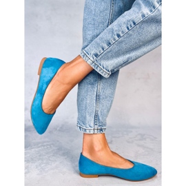 Seastar Bailarinas Keys LT.BLUE con plantilla de piel azul 4