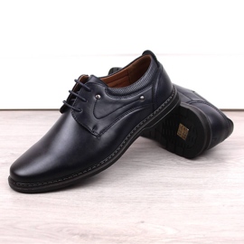 News Zapatos elegantes con cordones para hombre azul marino Novedades 4092 2