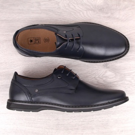 News Zapatos elegantes con cordones para hombre azul marino Novedades 4092 3