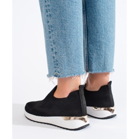 Zapatillas slip-on negras Shelovet negro 3