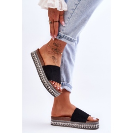 WR1 Pantuflas Mujer Ante Liso Negro Hayen 1