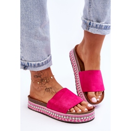 WR1 Zapatillas Mujer Ante Liso Fucsia Hayen rosado 1