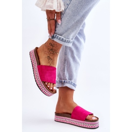 WR1 Zapatillas Mujer Ante Liso Fucsia Hayen rosado 2