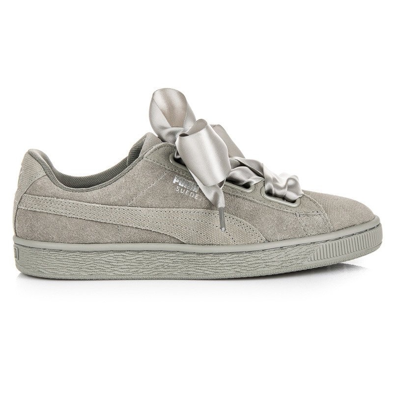 puma suede heart hombre gris